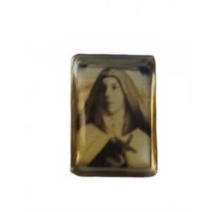Vintage Religious Pendent with Saint Image